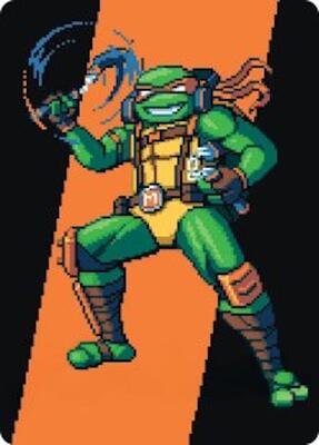 Michelangelo, the Heart Art Card card from Art Series: Teenage Mutant Ninja Turtles