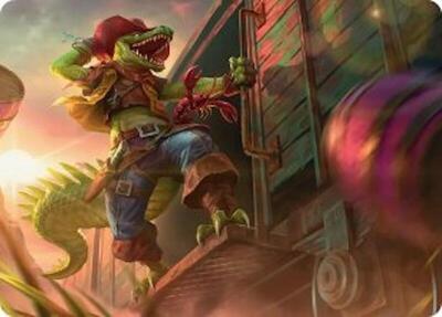 Leatherhead, Iron Gator Art Card card from Art Series: Teenage Mutant Ninja Turtles