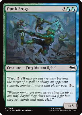 Punk Frogs card from Teenage Mutant Ninja Turtles