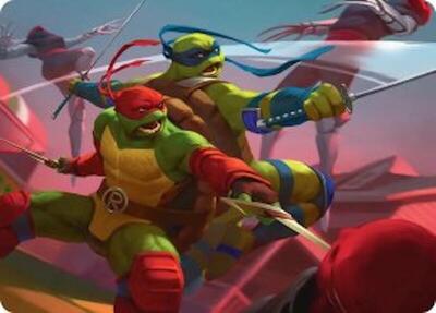 Raph & Leo, Sibling Rivals Art Card card from Art Series: Teenage Mutant Ninja Turtles