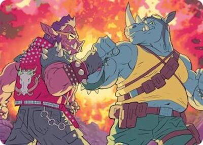 Bebop & Rocksteady Art Card card from Art Series: Teenage Mutant Ninja Turtles