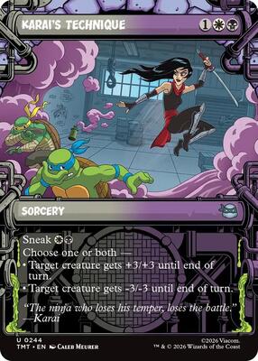 Karai's Technique (Showcase) card from Teenage Mutant Ninja Turtles
