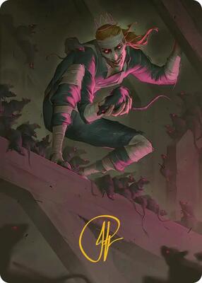 Rat King, the Chaosbringer Art Card (Gold-Stamped Signature) card from Art Series: Teenage Mutant Ninja Turtles