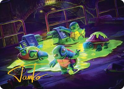 The Ooze Art Card (Gold-Stamped Signature) card from Art Series: Teenage Mutant Ninja Turtles