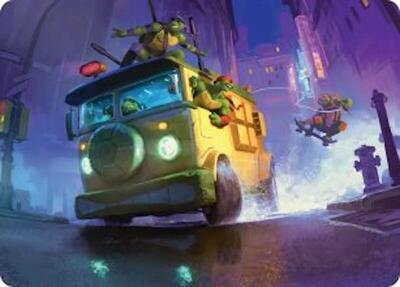 Turtle Van Art Card card from Art Series: Teenage Mutant Ninja Turtles