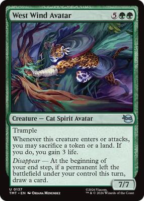 West Wind Avatar card from Teenage Mutant Ninja Turtles