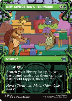 New Generation's Technique (Showcase) card from Teenage Mutant Ninja Turtles