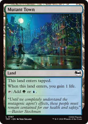 Mutant Town card from Teenage Mutant Ninja Turtles