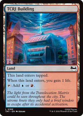 TCRI Building card from Teenage Mutant Ninja Turtles