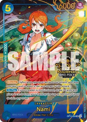 Nami (Japanese Version 3rd Anniversary Set) card from One Piece Promotion Cards