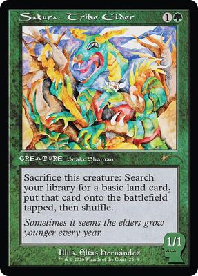 Sakura-Tribe Elder (2518) card from Secret Lair Drop Series