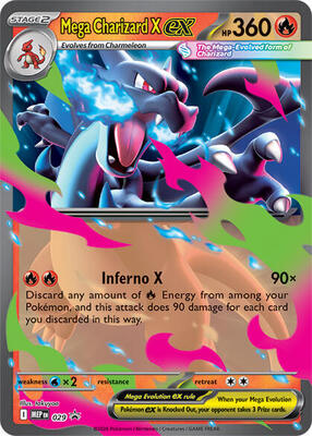 Mega Charizard X ex - 029 card from ME: Mega Evolution Promo