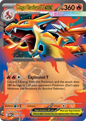 Mega Charizard Y ex - 030 card from ME: Mega Evolution Promo
