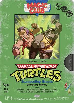 Stampeding Brutes - Rampaging Baloths card from Secret Lair Drop Series