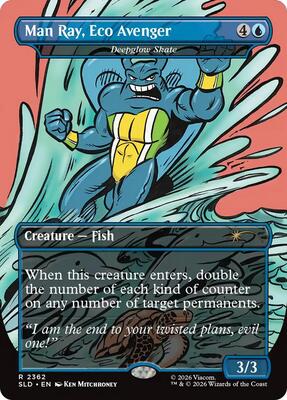 Man Ray, Eco Avenger - Deepglow Skate card from Secret Lair Drop Series