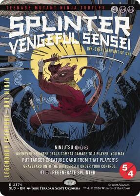 Splinter, Vengeful Sensei - Ink-Eyes, Servant of Oni card from Secret Lair Drop Series