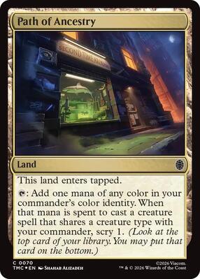 Path of Ancestry (Surge Foil) card from Commander: Teenage Mutant Ninja Turtles