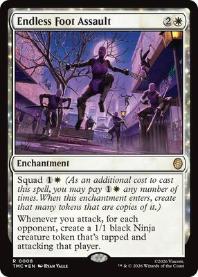 Endless Foot Assault (Surge Foil) card from Commander: Teenage Mutant Ninja Turtles