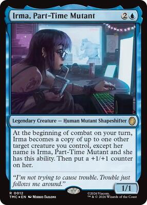 Irma, Part-Time Mutant (Surge Foil) card from Commander: Teenage Mutant Ninja Turtles