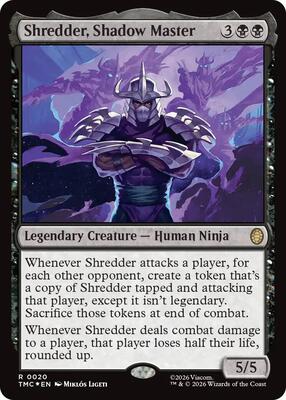 Shredder, Shadow Master (Surge Foil) card from Commander: Teenage Mutant Ninja Turtles