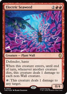 Electric Seaweed (Surge Foil) card from Commander: Teenage Mutant Ninja Turtles