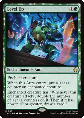 Level Up (Surge Foil) card from Commander: Teenage Mutant Ninja Turtles
