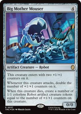 Big Mother Mouser (Surge Foil) card from Commander: Teenage Mutant Ninja Turtles