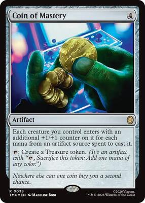 Coin of Mastery (Surge Foil) card from Commander: Teenage Mutant Ninja Turtles