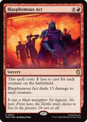 Blasphemous Act (Surge Foil) card from Commander: Teenage Mutant Ninja Turtles