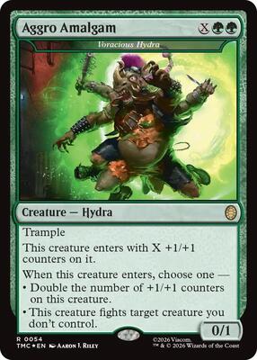Aggro Amalgam - Voracious Hydra (Surge Foil) card from Commander: Teenage Mutant Ninja Turtles