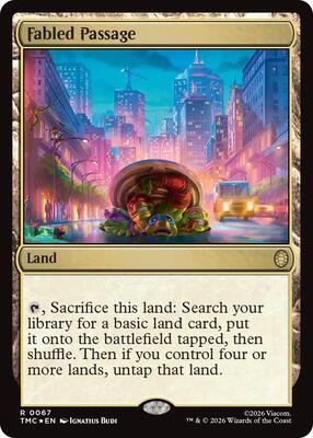 Fabled Passage (Surge Foil) card from Commander: Teenage Mutant Ninja Turtles