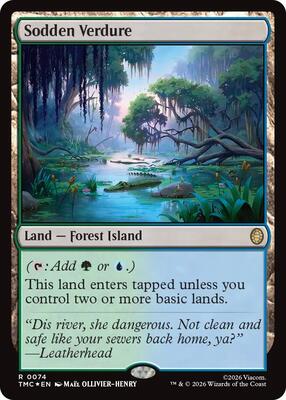 Sodden Verdure (Surge Foil) card from Commander: Teenage Mutant Ninja Turtles