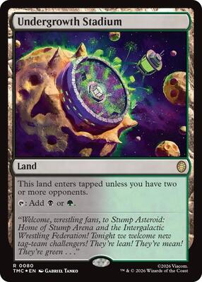 Undergrowth Stadium (Surge Foil) card from Commander: Teenage Mutant Ninja Turtles