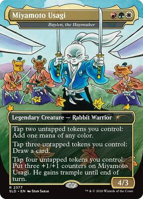 Miyamoto Usagi - Baylen, the Haymaker card from Secret Lair Drop Series