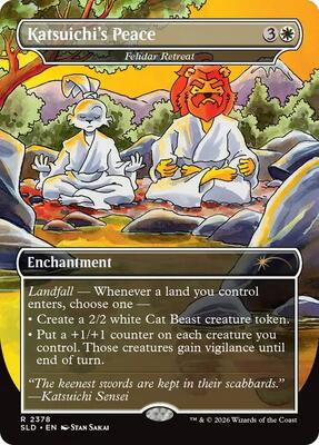 Katsuichi's Peace - Felidar Retreat card from Secret Lair Drop Series