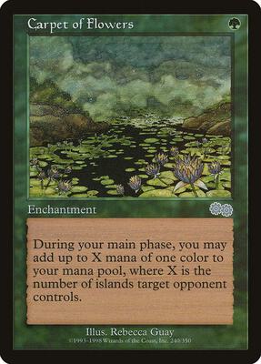 Carpet of Flowers card from Urza's Saga
