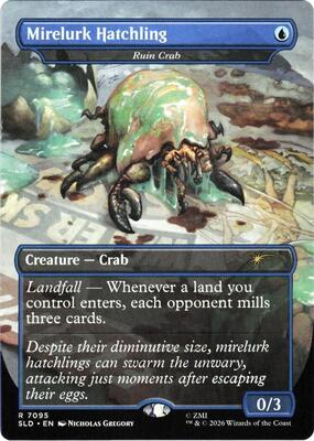 Mirelurk Hatchling - Ruin Crab card from Secret Lair Drop Series