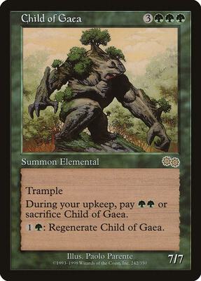 Child of Gaea card from Urza's Saga