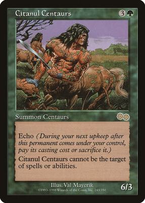 Citanul Centaurs card from Urza's Saga