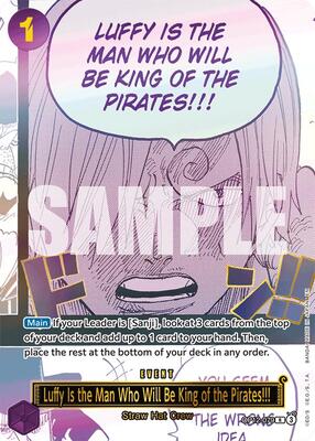 Luffy Is the Man Who Will Be King of the Pirates!!! (Japanese Version 3rd Anniversary Set) card from One Piece Promotion Cards