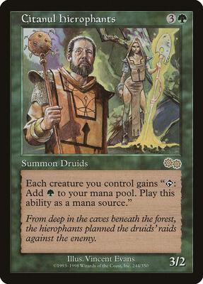 Citanul Hierophants card from Urza's Saga