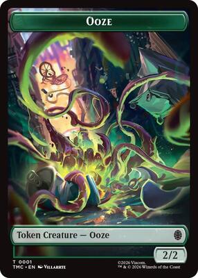 Ooze // Clue Double-Sided Token card from Commander: Teenage Mutant Ninja Turtles