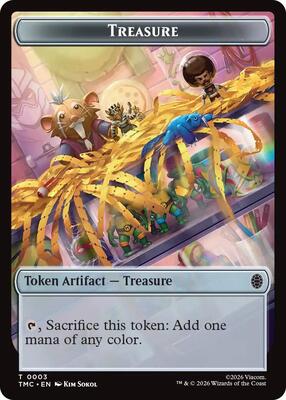 Treasure // Copy Double-Sided Token card from Commander: Teenage Mutant Ninja Turtles