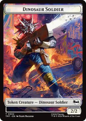 Dinosaur Soldier // Copy Double-Sided Token card from Teenage Mutant Ninja Turtles