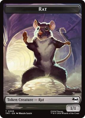 Rat // Copy Double-Sided Token card from Teenage Mutant Ninja Turtles