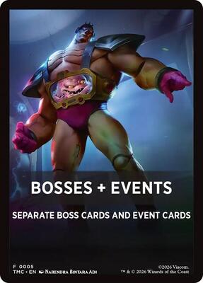 Bosses + Events card from Commander: Teenage Mutant Ninja Turtles