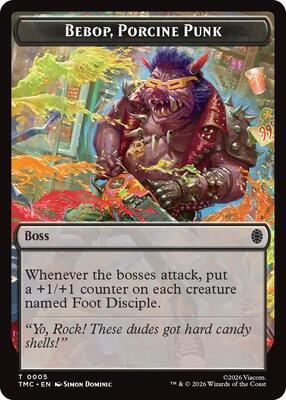 Bebop, Porcine Punk card from Commander: Teenage Mutant Ninja Turtles
