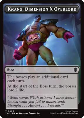 Krang, Dimension X Overlord card from Commander: Teenage Mutant Ninja Turtles
