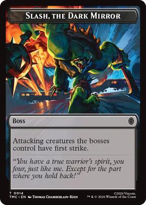 Slash, The Dark Mirror card from Commander: Teenage Mutant Ninja Turtles