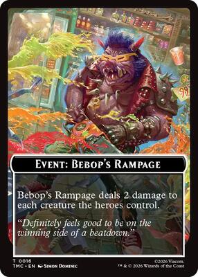 Event: Bebop's Rampage card from Commander: Teenage Mutant Ninja Turtles